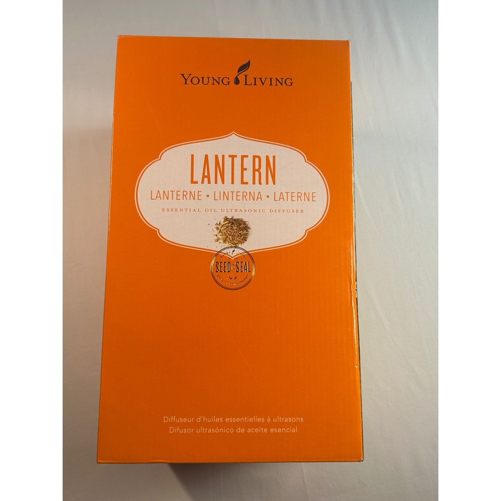 Young Living Lantern Ultrasonic Diffuser Unisex OS White Metal Floral Cutout